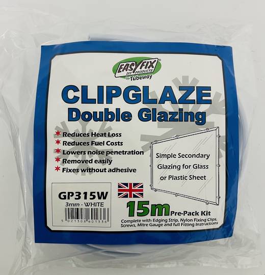 ClipGlaze 3mm Prepack 15m Kit White